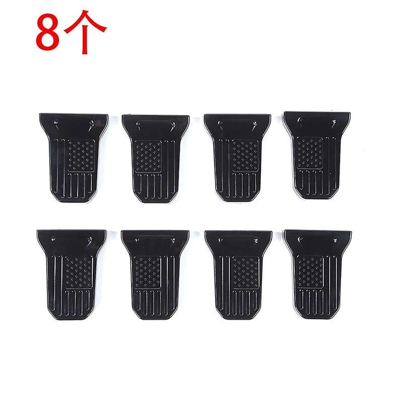 Door Hinge Cover Trim Accessories for 2018-2022 Jeep (black 8pcs)