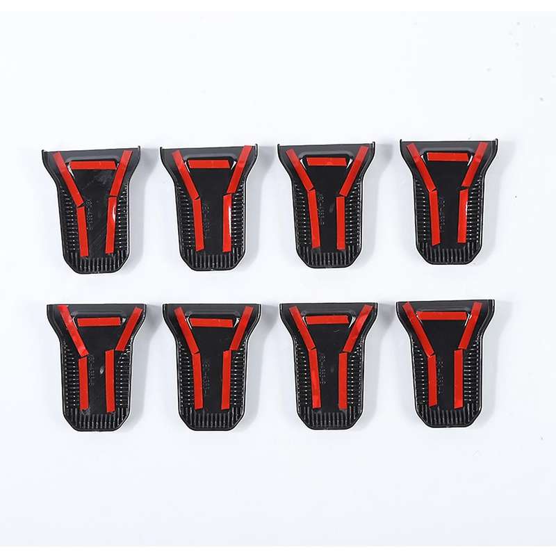 Door Hinge Cover Trim Accessories for 2018-2022 Jeep (black 8pcs)