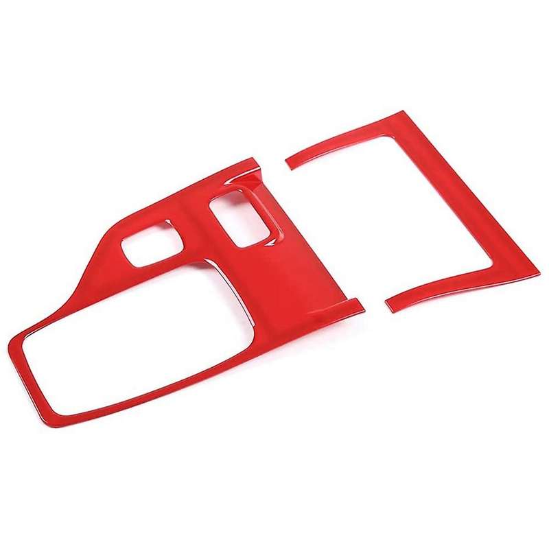 For Ford Ranger 2015-2021 Car Gear Shift Panel Cover, Red