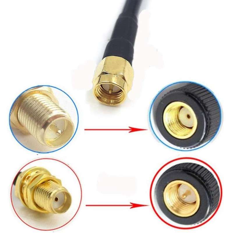 10pcs Sma Male and Female Coaxial Connectors and Crimper