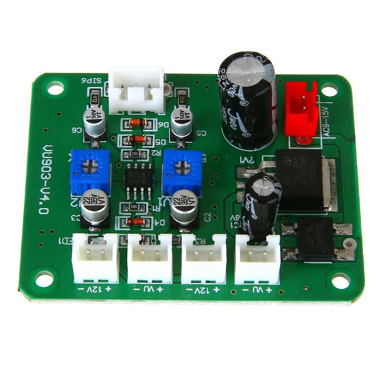 2pcs 10-12v Vu Panel Meter 500ua Warm Backlight Recording + Drive