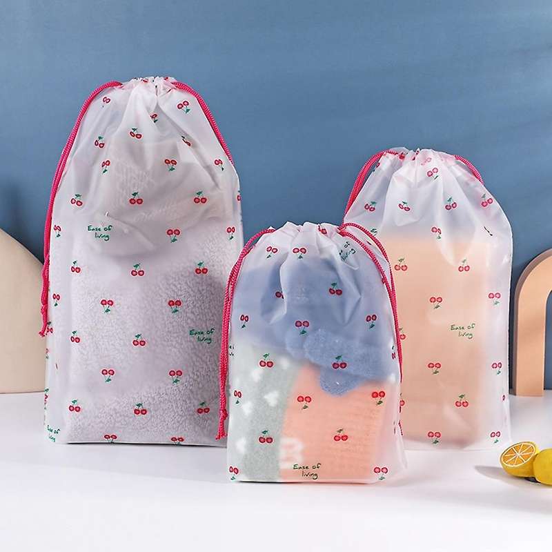Drawstring Bag Towel Socks Packaging Underwear Dust Bag Pink