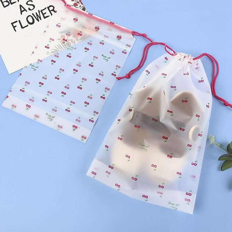 Drawstring Bag Towel Socks Packaging Underwear Dust Bag Pink