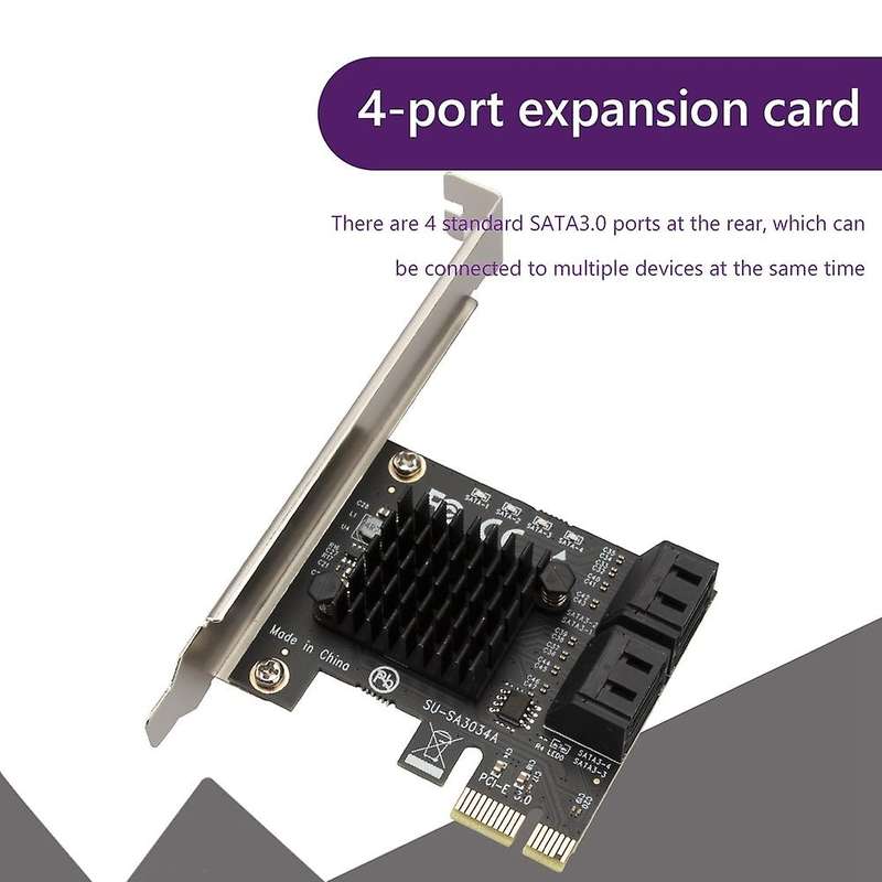 Pci Express to Sata3.0 Ports Expansion Controller Support Ssd and Hdd