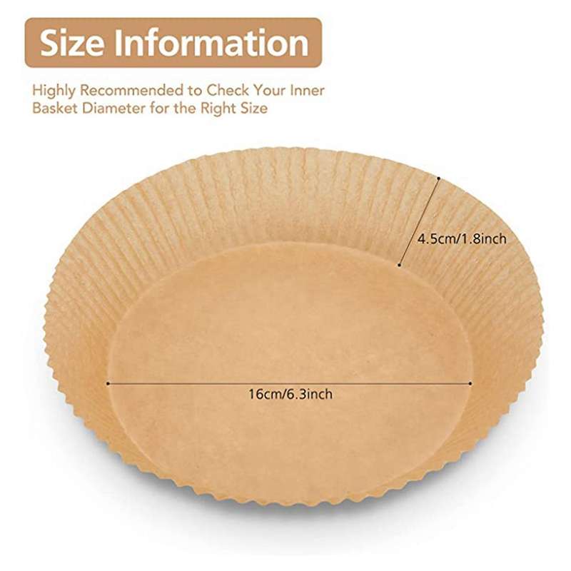 150pcs Air Fryer Paper Liners Non-stick Disposable Air Fryer Liners