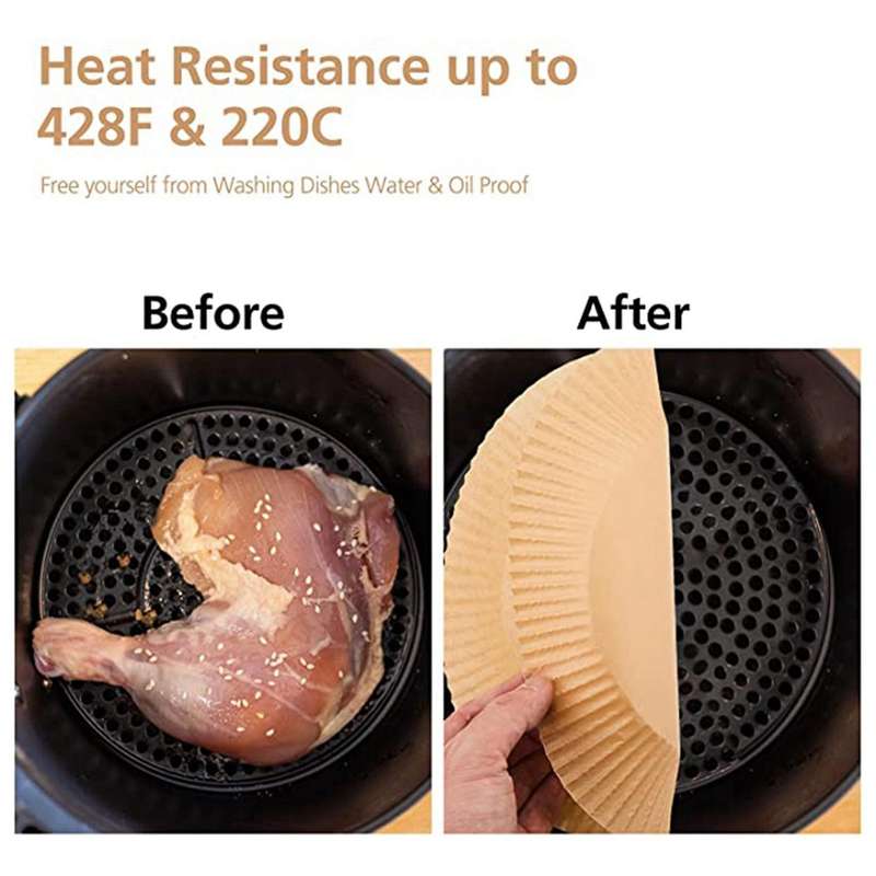 150pcs Air Fryer Paper Liners Non-stick Disposable Air Fryer Liners