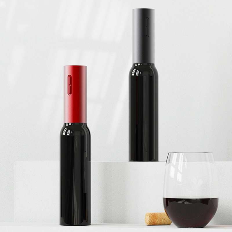 Rechargeable Wine Bottle Opener with Usb Charging for Home Use Black