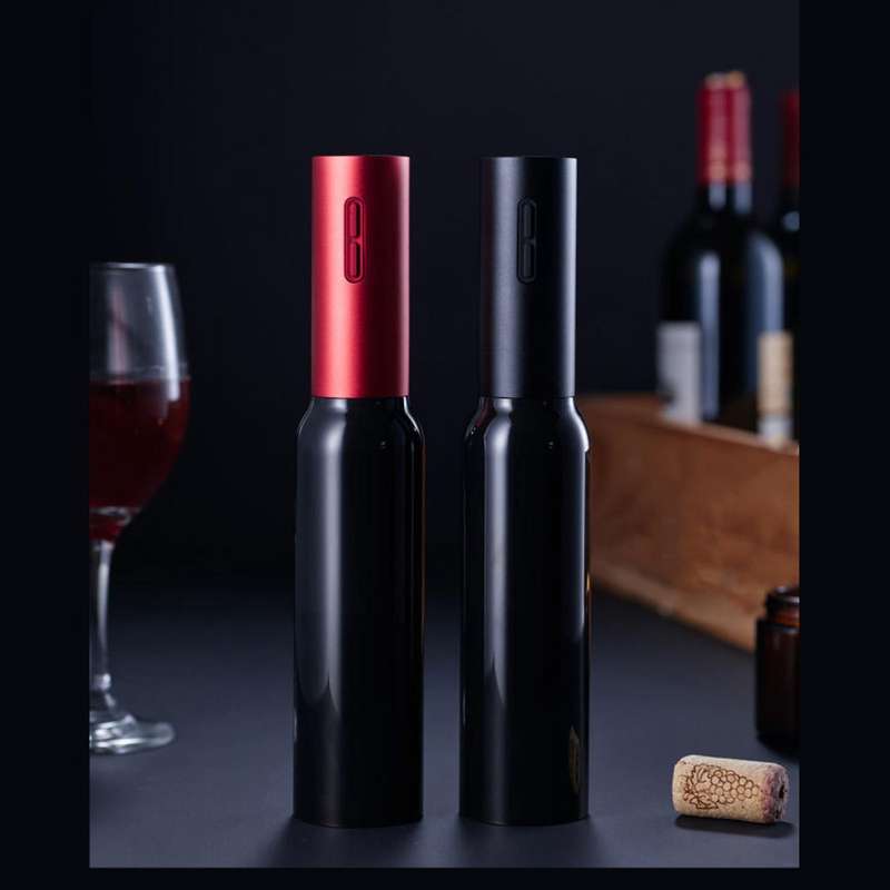 Rechargeable Wine Bottle Opener with Usb Charging for Home Use Black