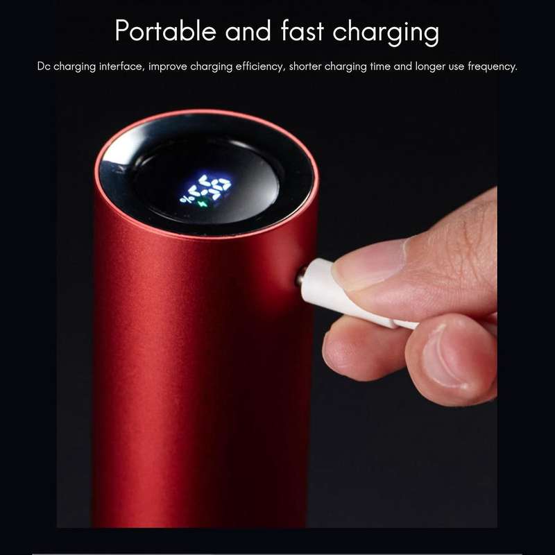 Rechargeable Wine Bottle Opener with Usb Charging for Home Use Black