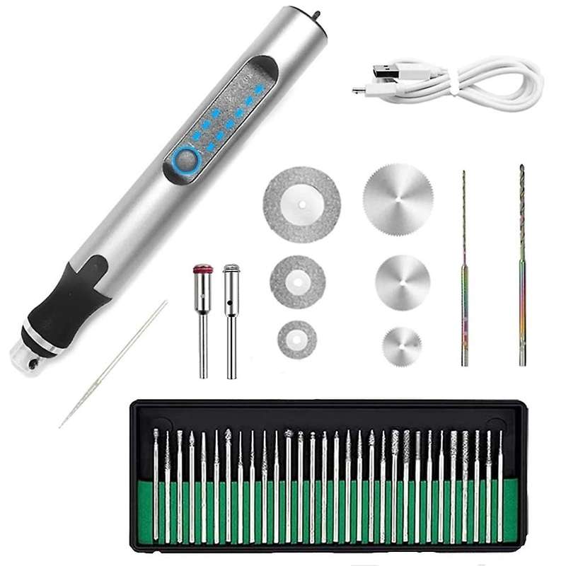Electric Engraving Pen Cordless Mini Carving Pen 300mah Rechargeable