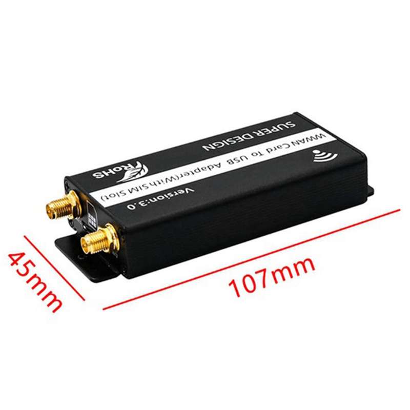 (m.2) Key B to Usb Adapter Board with Sim Card Slot with Shell