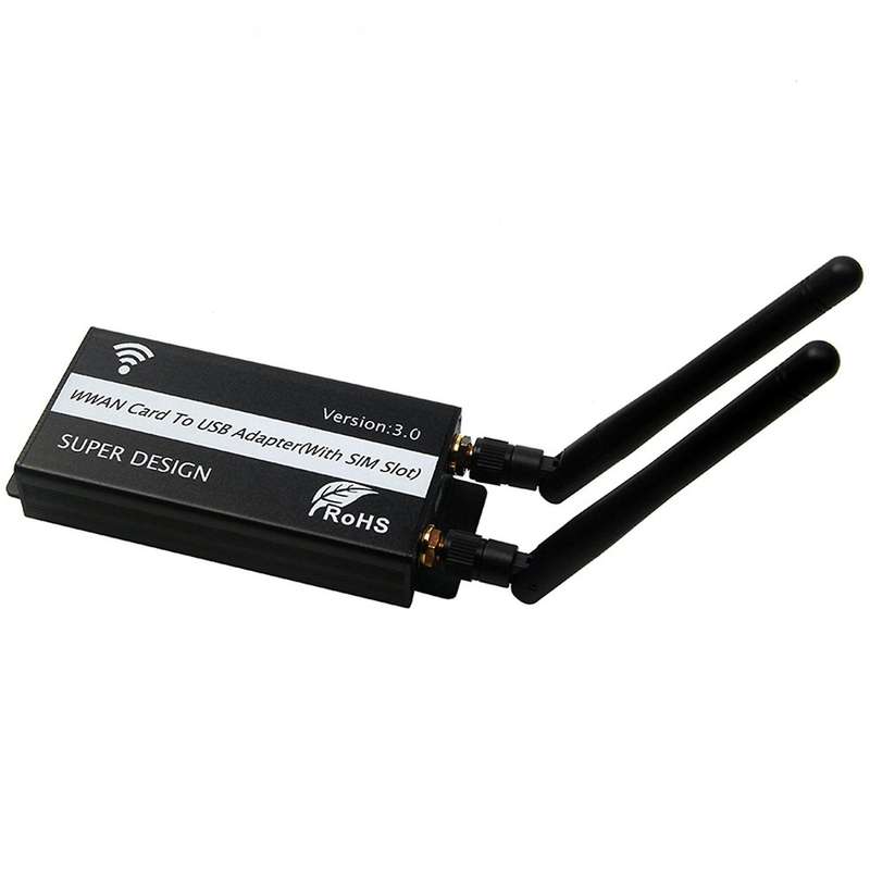 (m.2) Key B to Usb Adapter Board with Sim Card Slot with Shell