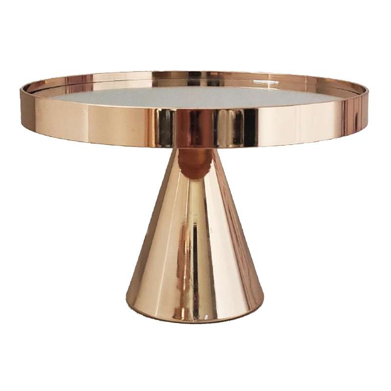Wedding Metal Cake Display Stand with Mirror Metal Fruit Plate S