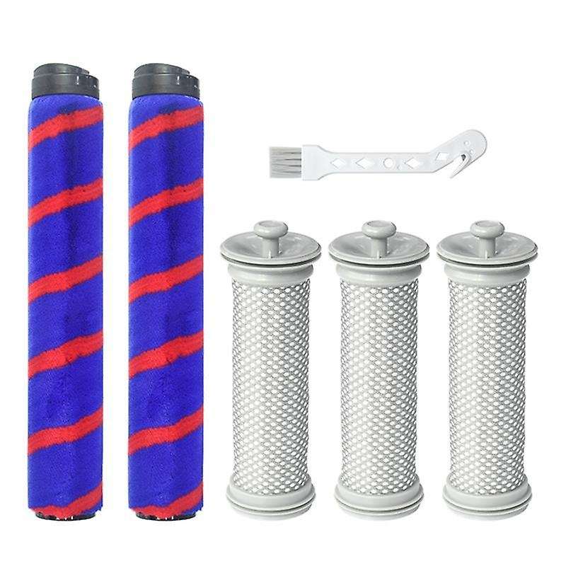 6pcs Replacement Roller Brush Pre Filter for Tineco A10 A11