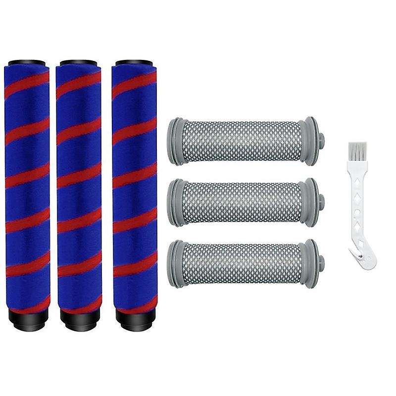 6pcs Replacement Roller Brush Pre Filter for Tineco A10 A11