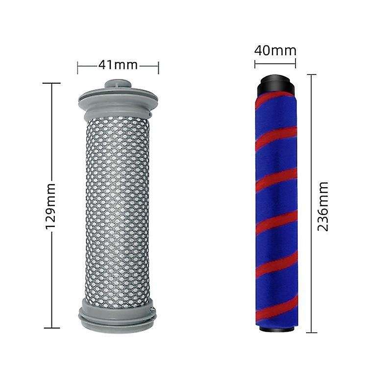 6pcs Replacement Roller Brush Pre Filter for Tineco A10 A11