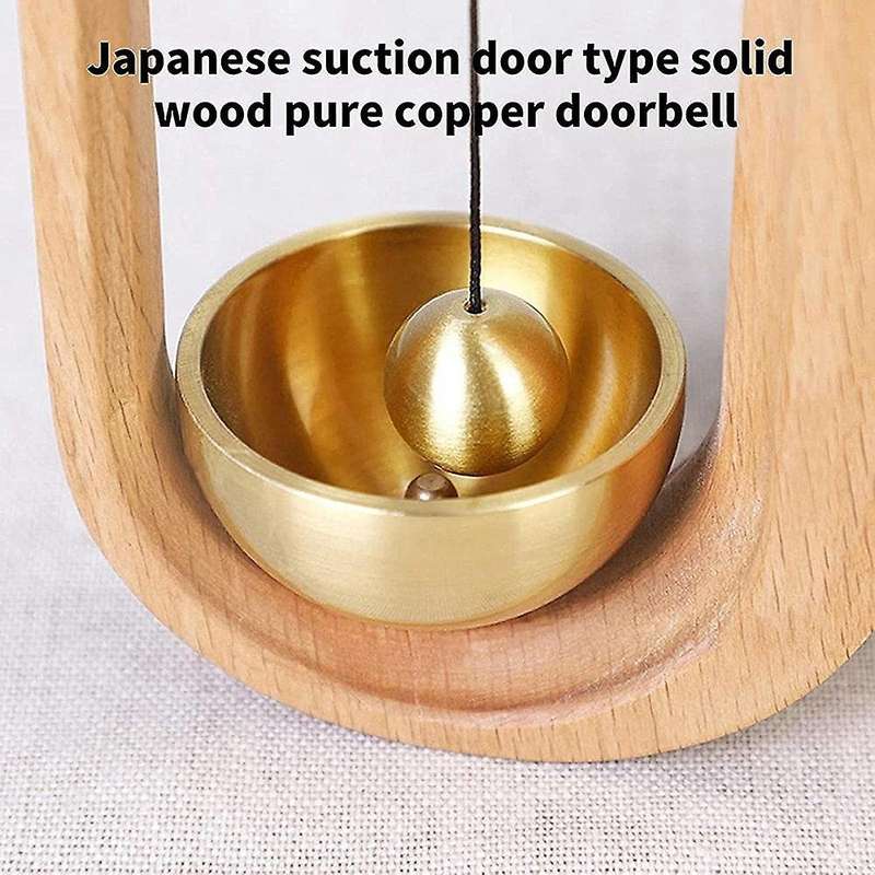 Decorative Wooden Doorbell, for Good Luck, Entrance Alert Chime Bell