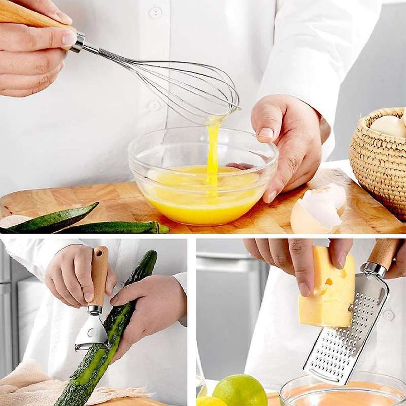 Kitchen Cooking Utensils Set,stainless Steel Gadget Tool with Handle