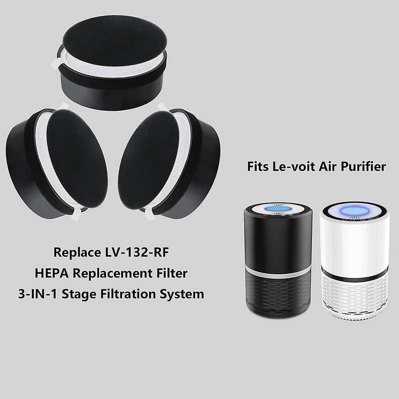 Hepa Filter for Levoit Lv-h132,lv-h132-rf Activated Carbon Filter Kit