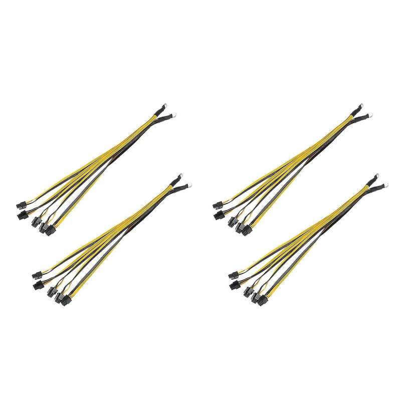 4pack 6pin Connector Server Power Cable for Antminer P3 S7 S9 S11