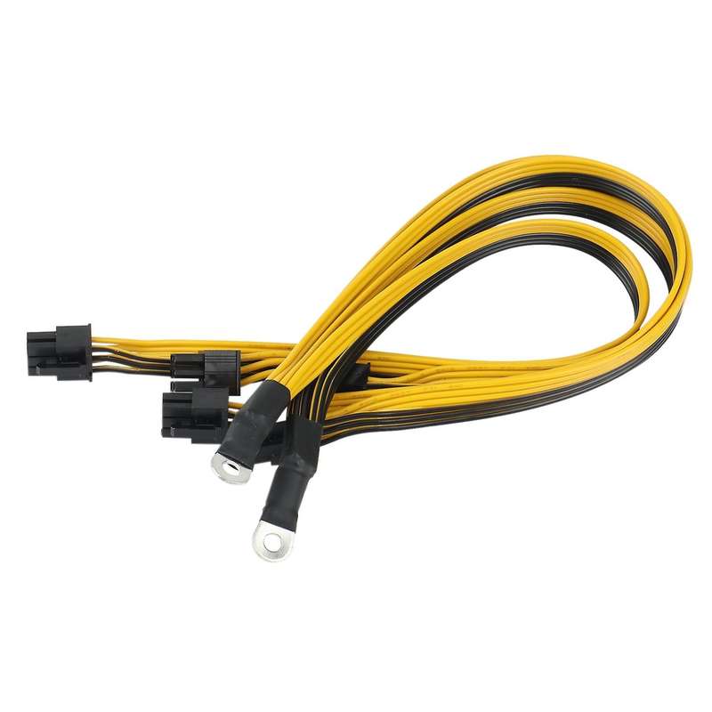 4pack 6pin Connector Server Power Cable for Antminer P3 S7 S9 S11
