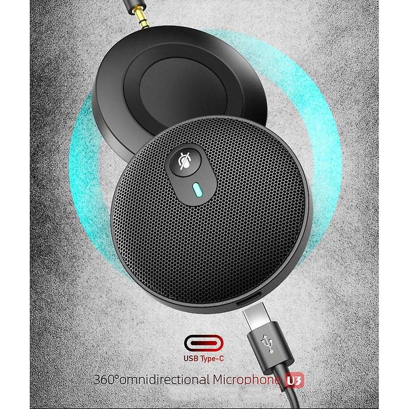 360 Condenser Mic for Laptop Business Video Conference Voice Pickup