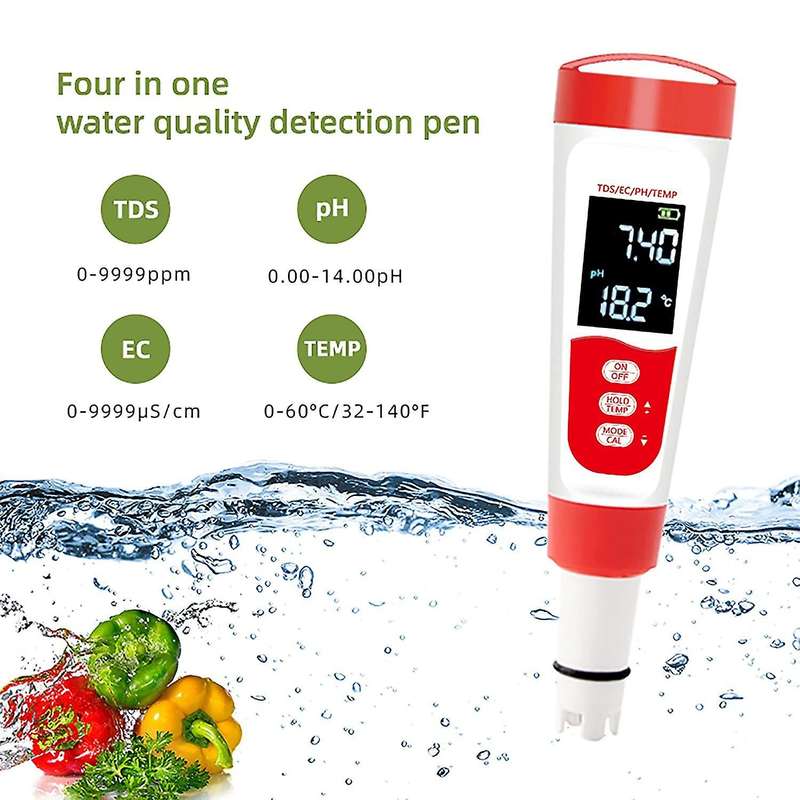 Ph/ec/tds/thermometer 0.01 Resolution High Precision Pen Tester