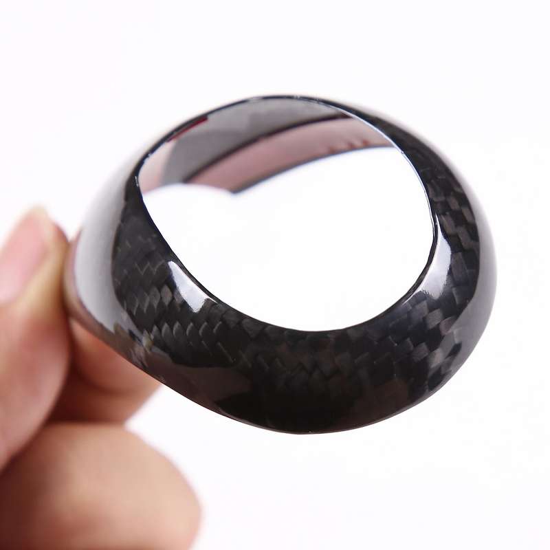 Carbon Fiber Car Gear Shift Knob Cover Trim Car Styling
