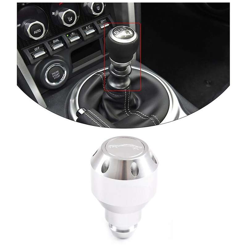 For Toyota 86 Subaru Brz 2012-2020 Car Gear Shift Knob, Silver