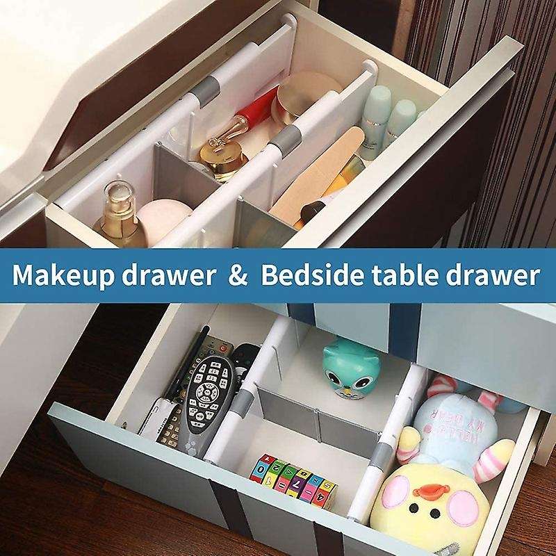 Adjustable Drawer Dividers Organizers for Kitchen, Dresser, Bedroom