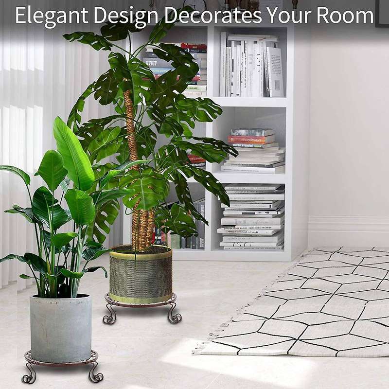 3 Pack Metal Plant Stands for Flower Pot Heavy Duty Potted Holder