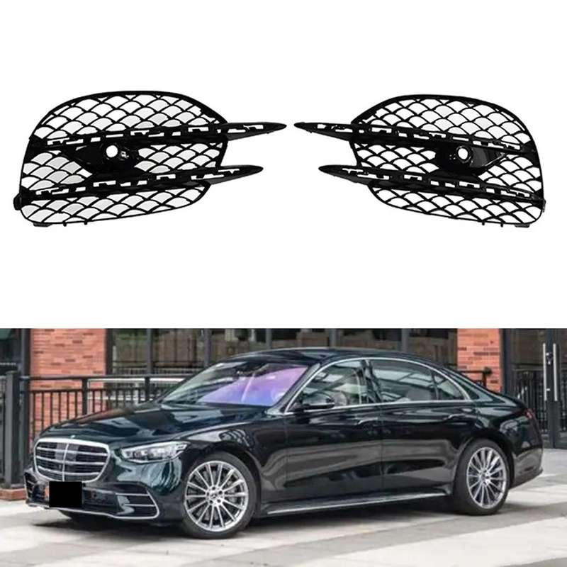 Car Bumper Mesh Grill Grid Left Front Fog Light Cover Grille