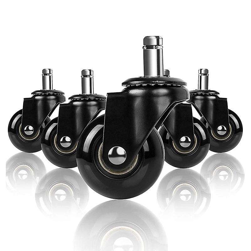 Office Chair Caster Set Of 5, 2inch Smooth Rolling Safe