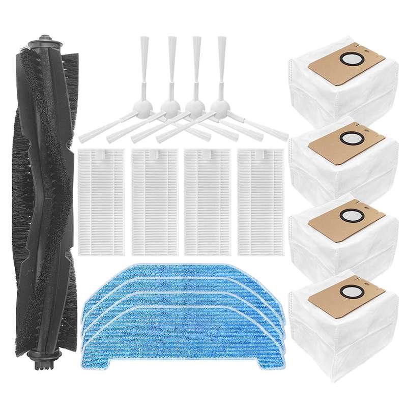 Main Brush Side Brush Filter and Mop Cloth for Neabot Q11 Intelligent
