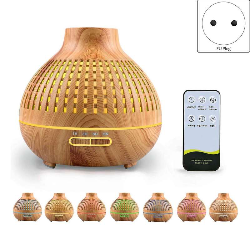 400 Ml Essential Oil Diffuser with Timer for Bedroom with Eu Plug