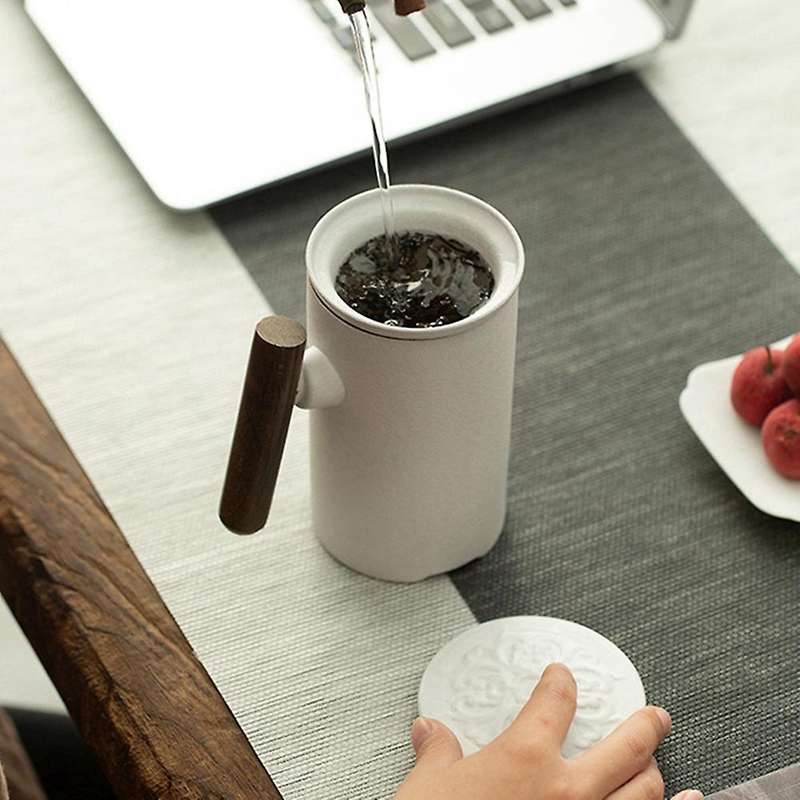 Ceramic Mug Office Tea Cup with Cover Filter Liner Ceramic Mug -b