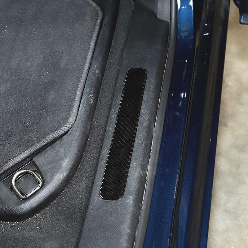 Car Door Sill Strip Guard for Dodge Ram 2018-2022, Carbon Fiber