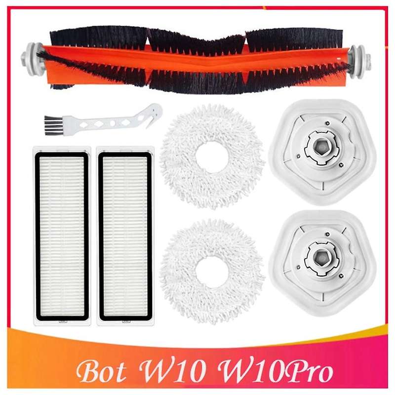 8pcs Replacement Kit Main Brush Filter Mop Cloth Cleaning Brush