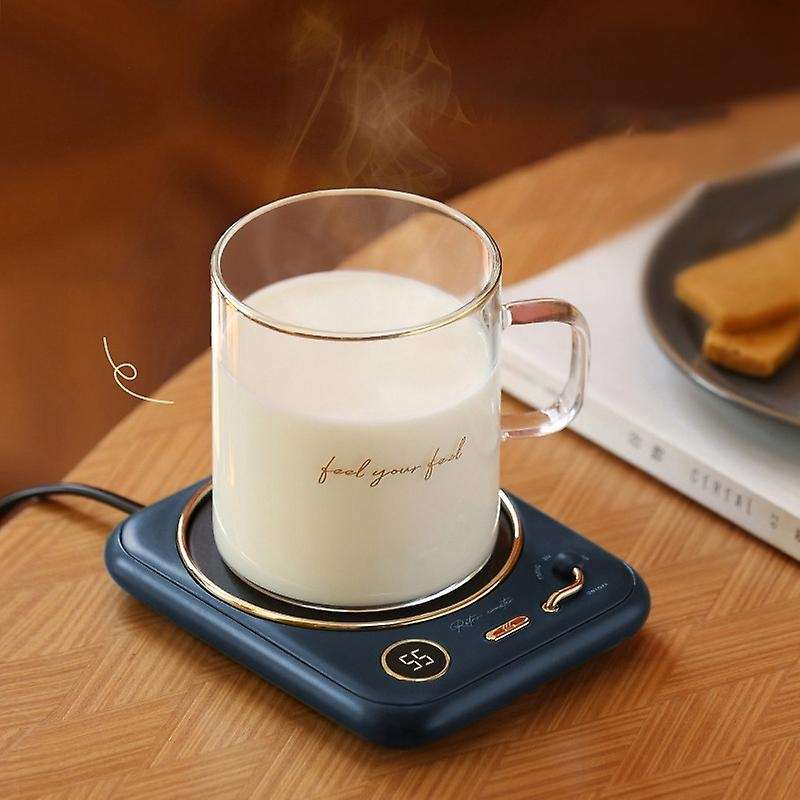 Coffee Cup Heater, Constant Temperature Heating Coaster, Blue Us Plug