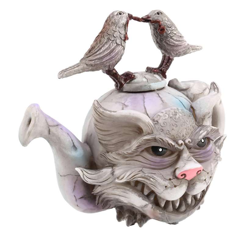 Handmade Art Cat Teapot Devil Cat Creative Home Desktop Decorations C