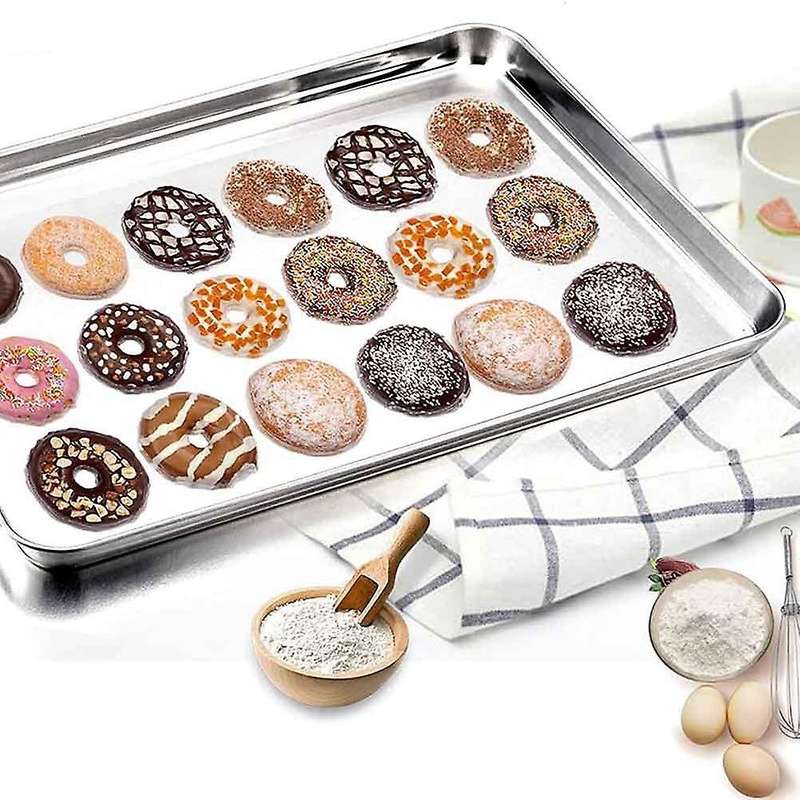 Baking Pan with Rack Stainless Steel Baking Pan Tray Cookie Plate
