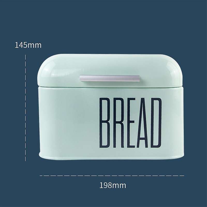Countertop Metal Bread Box Bread Bin Storage Container(green)