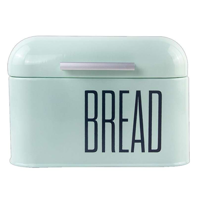 Countertop Metal Bread Box Bread Bin Storage Container(green)