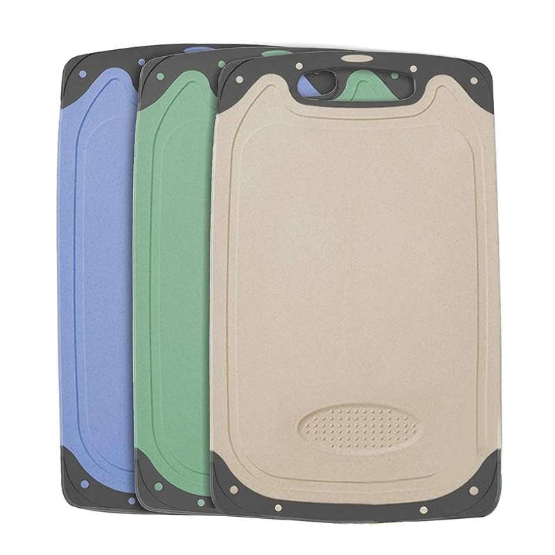 3 Pack Chopping Boards Set,kitchen Cutting Boards with Non-slip Feet