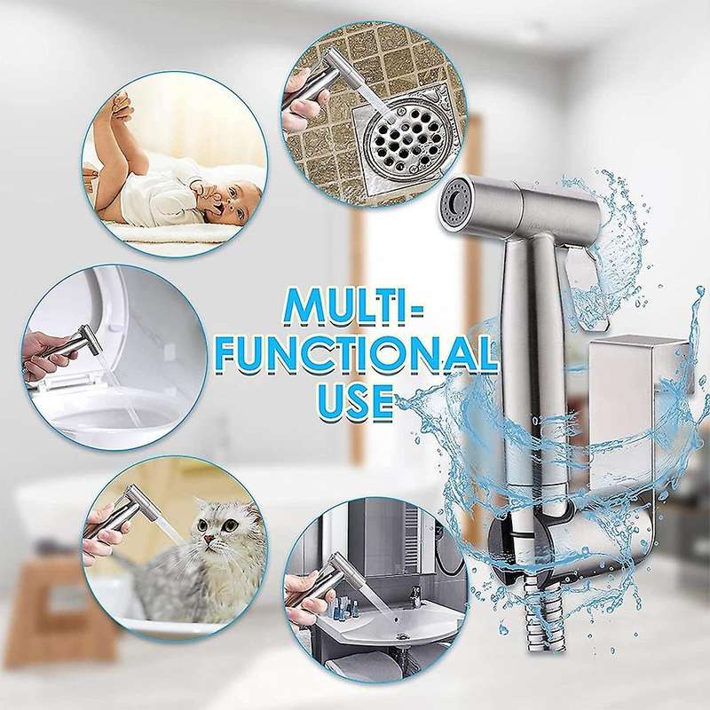 Handheld Bidet Sprayer for Toilet with Hose for Diaper Bidet A