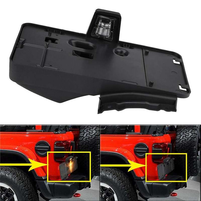 Car Rear License Plate Mounting Holder Bracket &light for Jeep