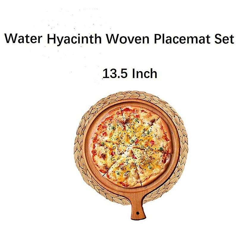 Woven Placemats for Table,water Hyacinth Placemat Set Insulation Pads