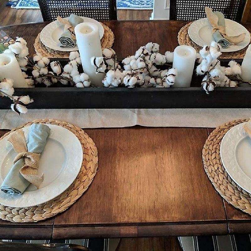 Woven Placemats for Table,water Hyacinth Placemat Set Insulation Pads