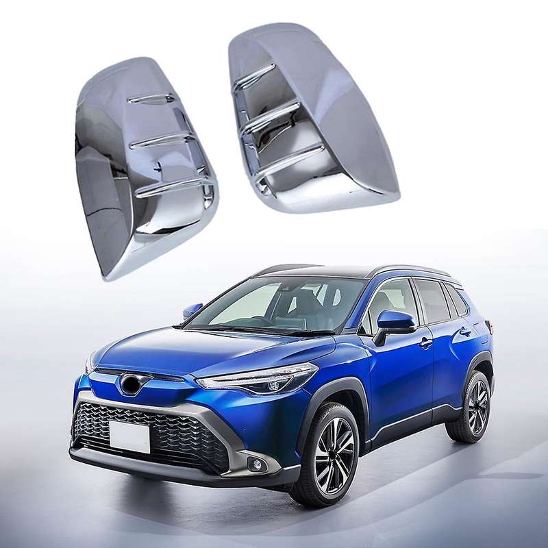 For Toyota Corolla Cross Side Door Rearview Mirror Cover Chrome