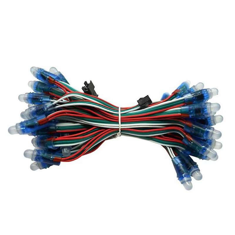 100pcs/lot 12mm Ws2811 2811 Ic Rgb Led Pixels String Light Dc 5v Ip68
